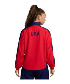 Rückansicht von Nike USA Reissue Trainingsjacke Damen Trainingsjacke Damen rotblau