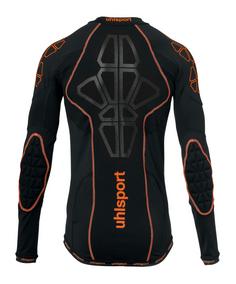 Rückansicht von Uhlsport Bionikframe Torwart Baselayer Funktionsshirt Herren schwarzorange