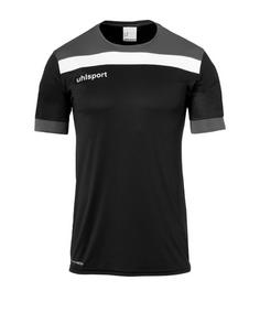 Uhlsport Offense 23 Trikot kurzarm Fußballtrikot Herren Schwarzgraugelb