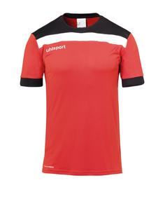 Uhlsport Offense 23 Trikot kurzarm Fußballtrikot Herren rotschwarzweiss