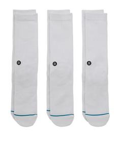 Rückansicht von Stance Uncommon Solids Icon Socks 3er Pack Socken weiss