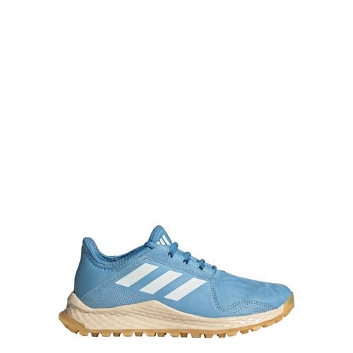 Rückansicht von adidas Hockey Youngstar Schuh Sneaker Kinder Team Light Blue / Zero Metalic / Semi Spark