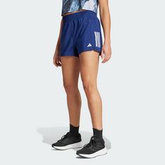 Rückansicht von adidas Own the Run Shorts Laufshorts Damen Dark Blue