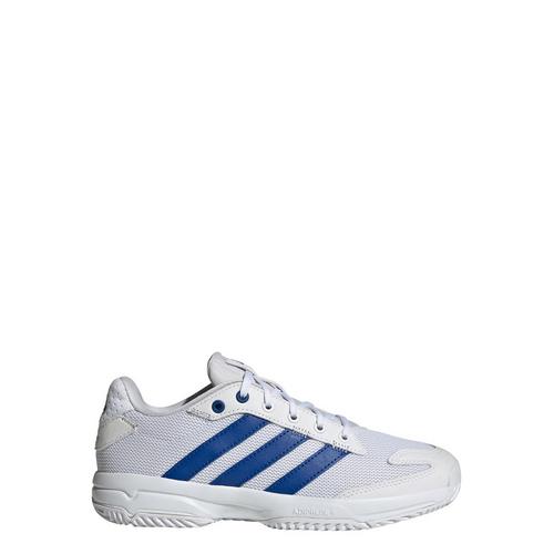 Rückansicht von adidas Stabil Indoor Kids Schuh Hallenschuhe Kinder Cloud White / Royal Blue / Grey Two