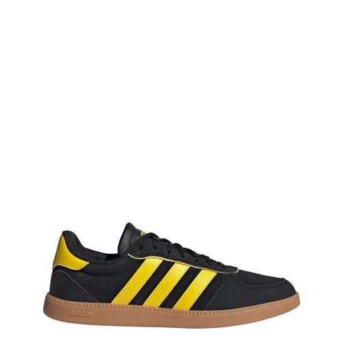 Rückansicht von adidas Breaknet Sleek Schuh Sneaker Damen Core Black / Yellow / Powder Yellow