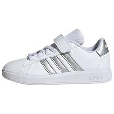 adidas Grand Court 2.0 Kids Schuh Sneaker Kinder Cloud White / Matte Silver / Cloud White