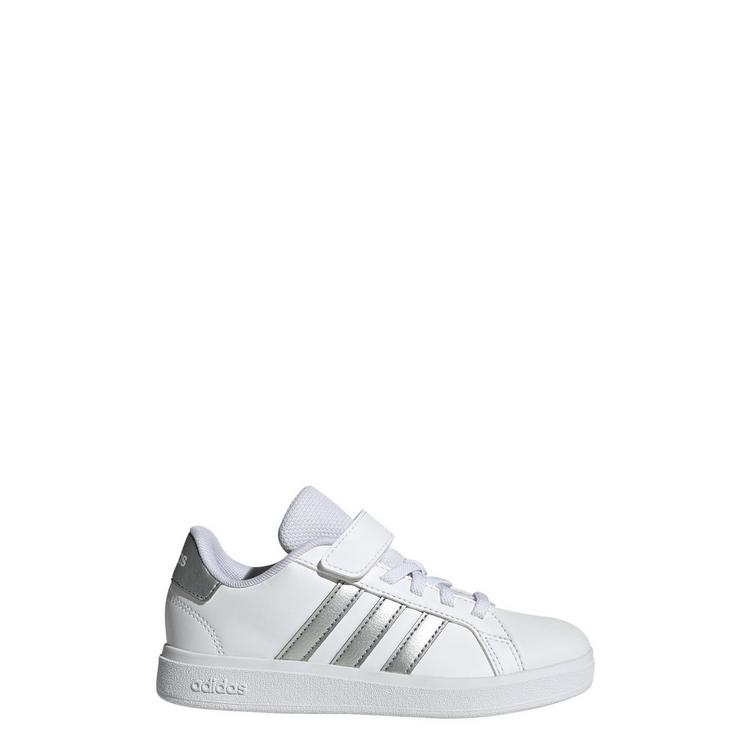 adidas adidas Grand Court 2.0 Kids Schuh Sneaker Kinder - Cloud White / Matte Silver / Cloud White - 0 | SportScheck