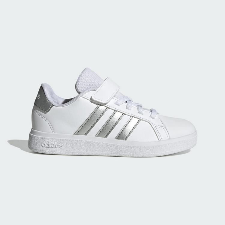 adidas adidas Grand Court 2.0 Kids Schuh Sneaker Kinder - Cloud White / Matte Silver / Cloud White - 6 | SportScheck