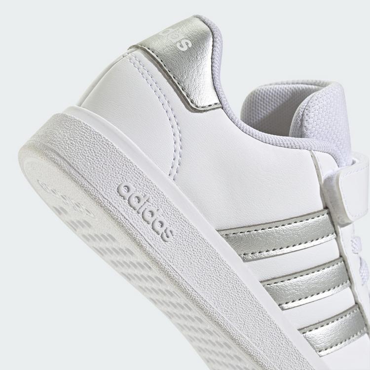 adidas adidas Grand Court 2.0 Kids Schuh Sneaker Kinder - Cloud White / Matte Silver / Cloud White - 7 | SportScheck