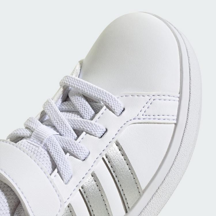 adidas adidas Grand Court 2.0 Kids Schuh Sneaker Kinder - Cloud White / Matte Silver / Cloud White - 8 | SportScheck