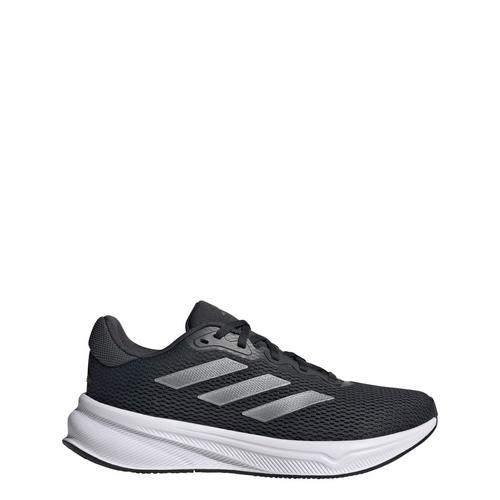 Rückansicht von adidas Response Laufschuh Laufschuhe Damen Carbon / Iron Metallic / Core Black