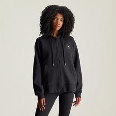 Rückansicht von adidas adidas by Stella McCartney Kapuzenjacke Sweatjacke Damen Black / White