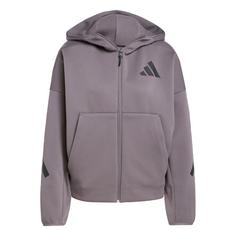 adidas adidas Z.N.E. Zip-Hoodie Sweatjacke Damen Grey Strata