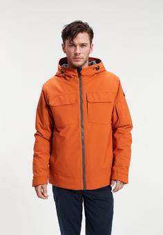 Rückansicht von Human Nature Denmaz Funktionsjacke Herren Orange Brown