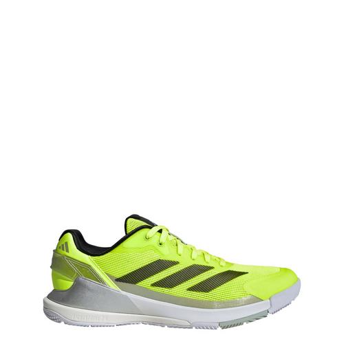 Rückansicht von adidas Crazyquick Padel-Tennisschuh Hallenschuhe Lucid Lemon / Core Black / Silver Metallic