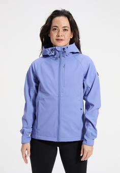 Rückansicht von Human Nature Quiches Softshelljacke Damen blue