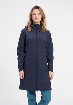 Rückansicht von Human Nature Cortia Softshelljacke Damen navy