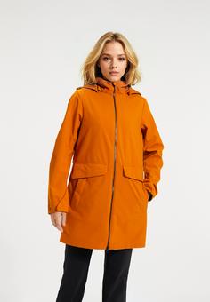 Rückansicht von Human Nature Niorez Softshelljacke Damen Orange Brown