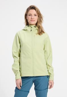 Rückansicht von Human Nature Quiches Softshelljacke Damen green