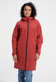 Rückansicht von Human Nature Cortia Softshelljacke Damen brique