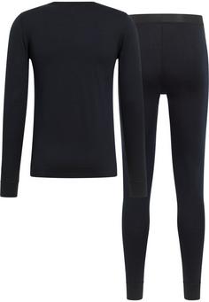 Rückansicht von Odlo MERINO 200 Wäscheset Herren black(15000)