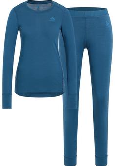 Odlo MERINO 200 Wäscheset Damen blue wing teal(20592)