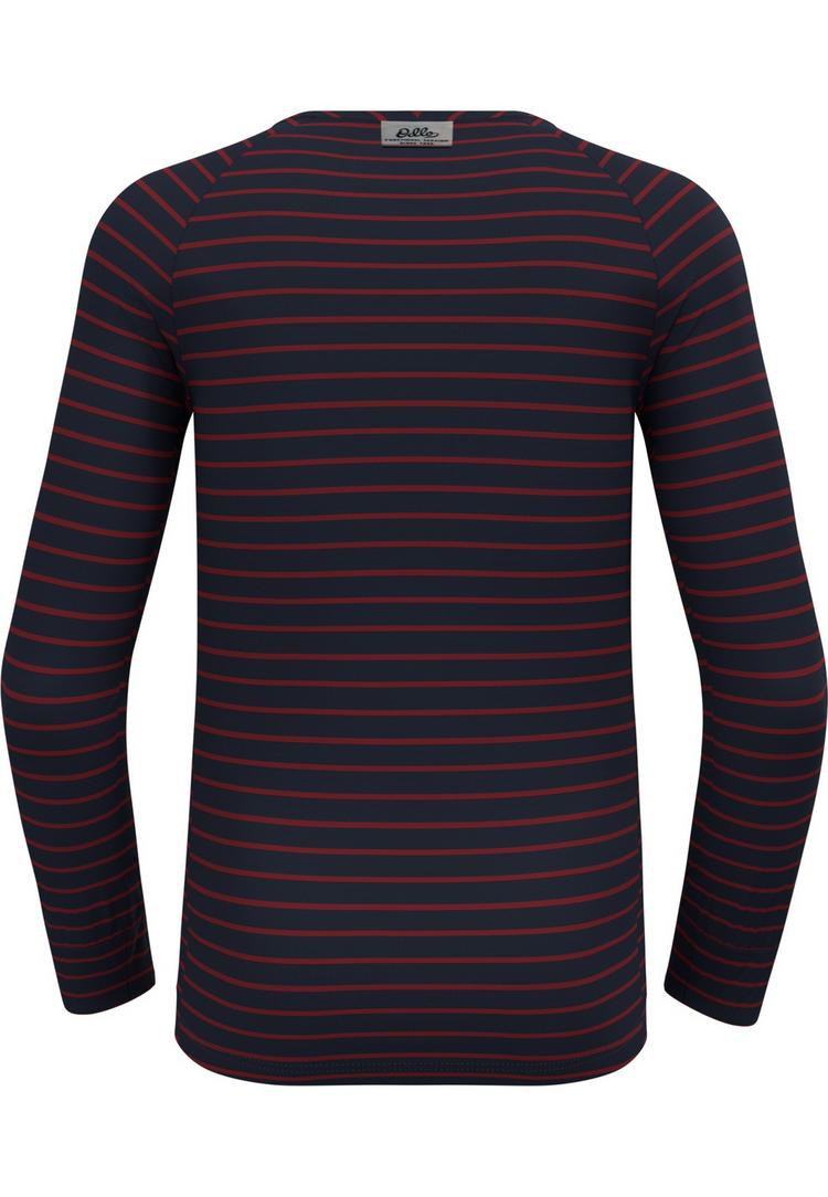 Odlo Odlo ACTIVE WARM ORIGINALS ECO STRIPES Funktionsshirt Herren - dark sapphire - sundried tomato(21014) - 0 | SportScheck