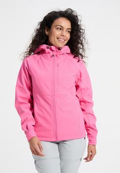 Rückansicht von Human Nature Quiches Softshelljacke Damen pink