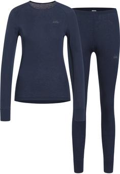 Odlo ACTIVE WARM ECO UNI HERITAGE Wäscheset Damen dark sapphire(20731)