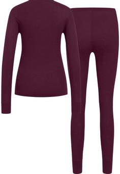 Rückansicht von Odlo ACTIVE WARM ECO UNI HERITAGE Wäscheset Damen winetasting(37400)