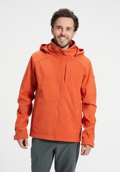 Rückansicht von Human Nature Yapton Softshelljacke Herren orange