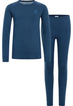 Odlo MERINO 200 Wäscheset blue wing teal(20592)