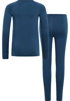 Rückansicht von Odlo MERINO 200 Wäscheset blue wing teal(20592)