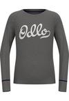 Odlo ACTIVE WARM ORIGINALS ECO KIDS Funktionsshirt Kinder - odlo steel grey melange(10183)