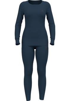 Odlo ACTIVE WARM ECO UNI Funktionsshirt Damen blue wing teal(20592)