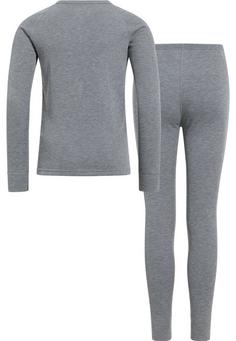 Rückansicht von Odlo ACTIVE WARM ECO TREND KIDS HERITAGE Wäscheset grey melange(15700)