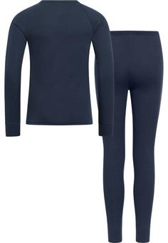 Rückansicht von Odlo ACTIVE WARM ECO TREND KIDS HERITAGE Wäscheset dark sapphire(20731)