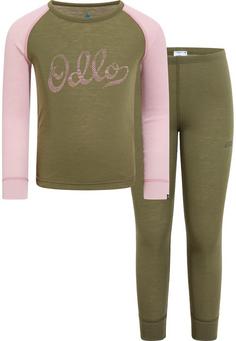 Odlo ACTIVE WARM ECO TREND KIDS HERITAGE Wäscheset Kinder burnt olive pale mauve(40450)