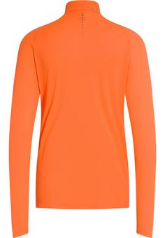 Rückansicht von Odlo ESSENTIAL CERAMIWARM Laufhoodie Damen live wire(30868)