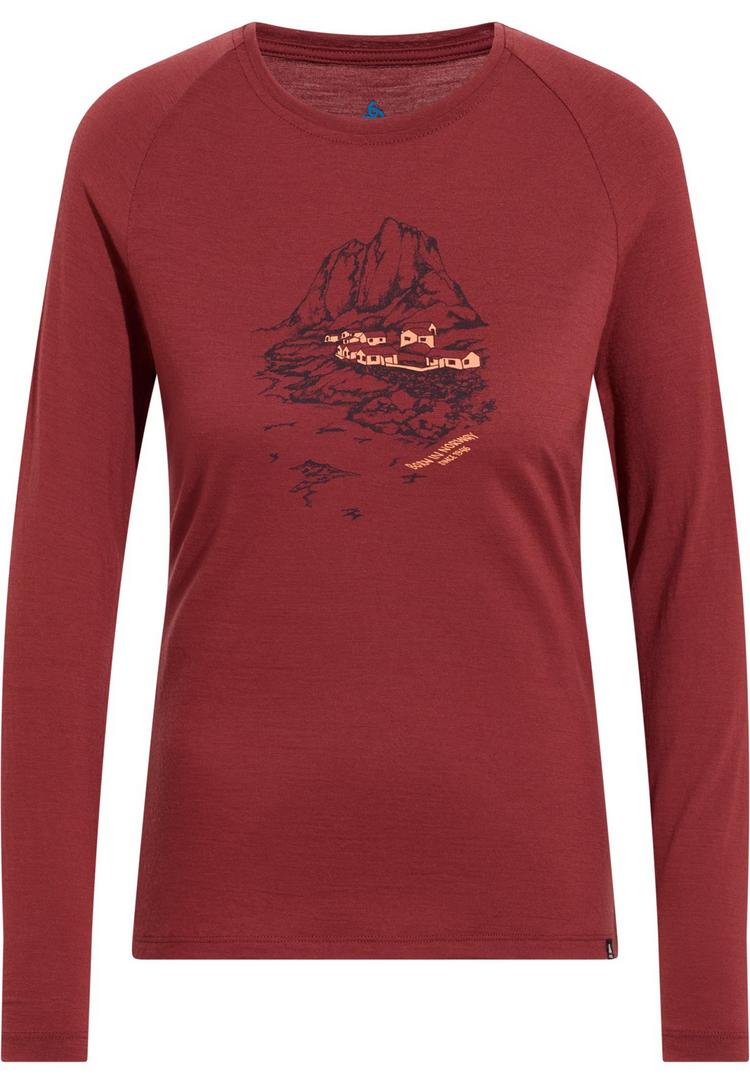 Odlo Odlo ASCENT MERINO 200 NORWAY Funktionsshirt Damen - spiced apple(30867) - 0 | SportScheck