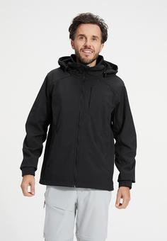 Rückansicht von Human Nature Yapton Softshelljacke Herren schwarz