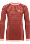 Odlo PERFORMANCE WARM KIDS Funktionsshirt Kinder - spiced apple - live wire(30890)