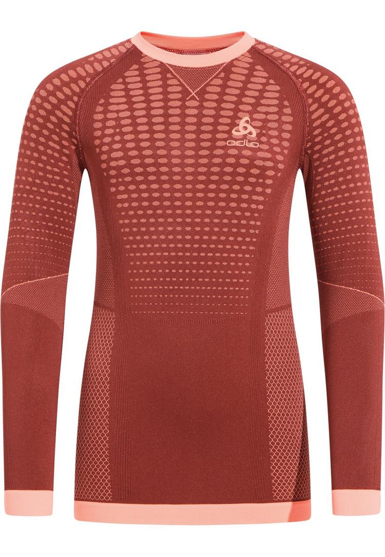 Odlo Odlo PERFORMANCE WARM KIDS Funktionsshirt Kinder - spiced apple - live wire(30890) - 0 | SportScheck