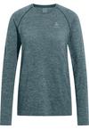Odlo ESSENTIAL SEAMLESS Laufshirt Damen - provincial blue melange(21096)