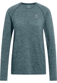 Odlo ESSENTIAL SEAMLESS Laufshirt Damen - provincial blue melange(21096)