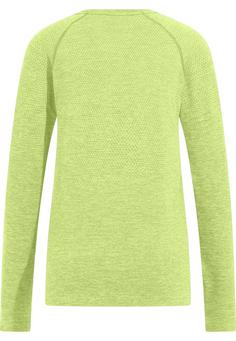 Rückansicht von Odlo ESSENTIAL SEAMLESS Laufshirt Damen shadow lime melange(40451)