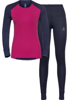 Odlo ACTIVE WARM Special Set Wäscheset Damen dark sapphire beetroot purple(21009)