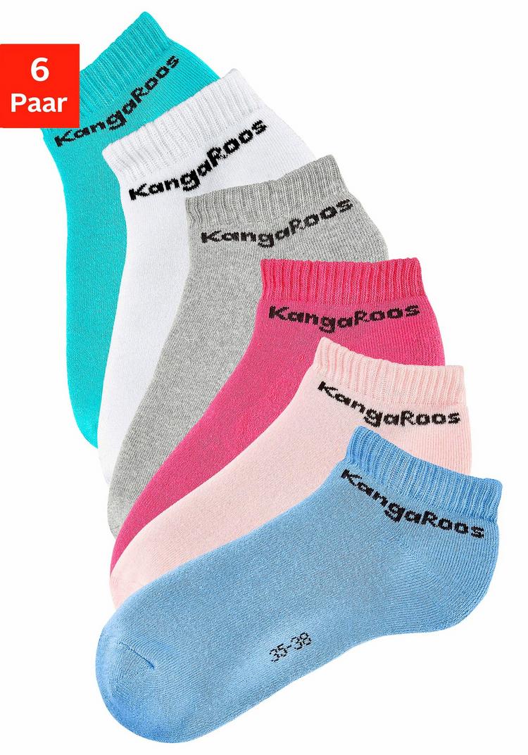 KangaROOS KangaROOS Sneakersocken Socken Damen - wei&szlig; - rosa - pink - mint - blau - grau - 0 | SportScheck