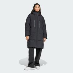 Rückansicht von adidas Myshelter Daunenparka Softshelljacke Damen Black