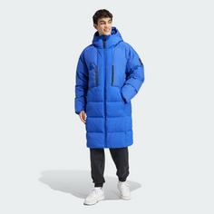 Rückansicht von adidas Myshelter Daunenparka Funktionsjacke Herren Semi Lucid Blue